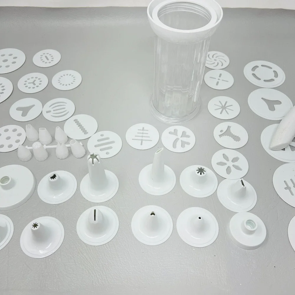 Bonjour Cookie Factory Battery Operated Cookie Press Decorating Kit 39 Piece Set